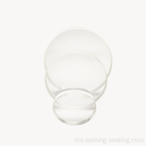 Bulatan bulat jelas kaca penglihatan borosilicate